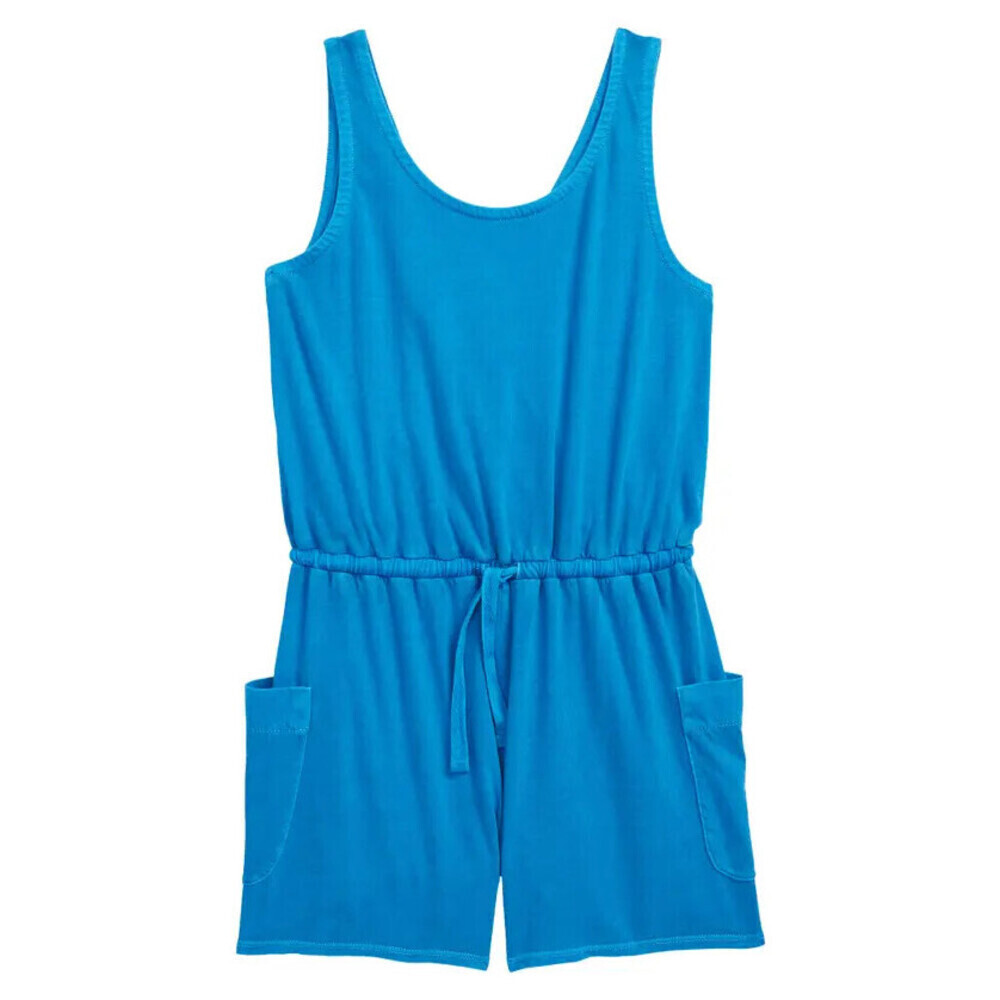Treasure & Bond Girls Romper in Greece Blue Kids Size XL (14-16)